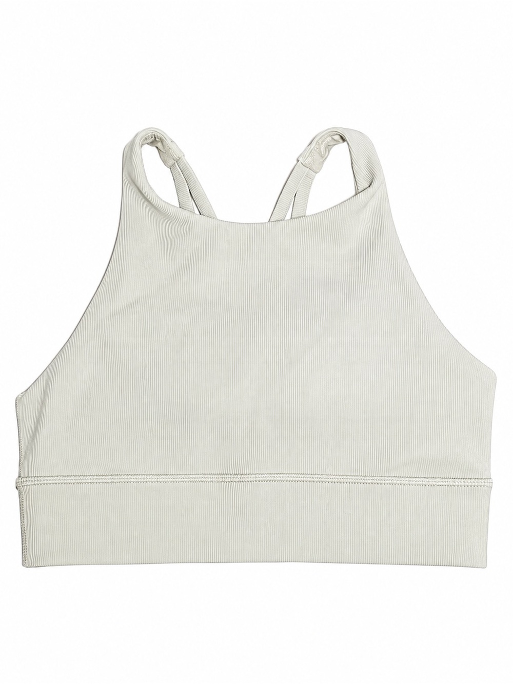 lululemon athletica Ribbed High-Neck Sports Bra - Cream